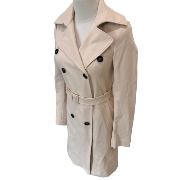 Patrizia Pepe Firenze Beige Double Breasted Trench Coat - Picture 2 of 8